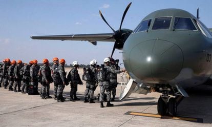 Equipes da Força Nacional embarca na Amazônia, para ajudar a combater incêndios.