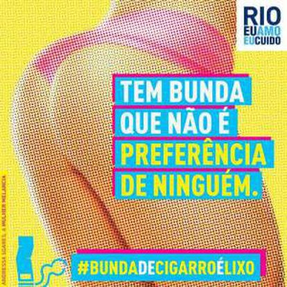Outra pe&ccedil;a da campanha no Rio de Janeiro.