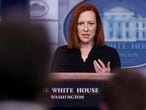 White House Press Secretary Jen Psaki holds the daily press briefing at the White House in Washington, U.S. March 30, 2021.  REUTERS/Jonathan Ernst