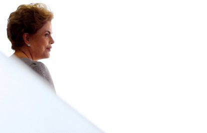 A presidenta Dilma Rousseff na semana do impeachment