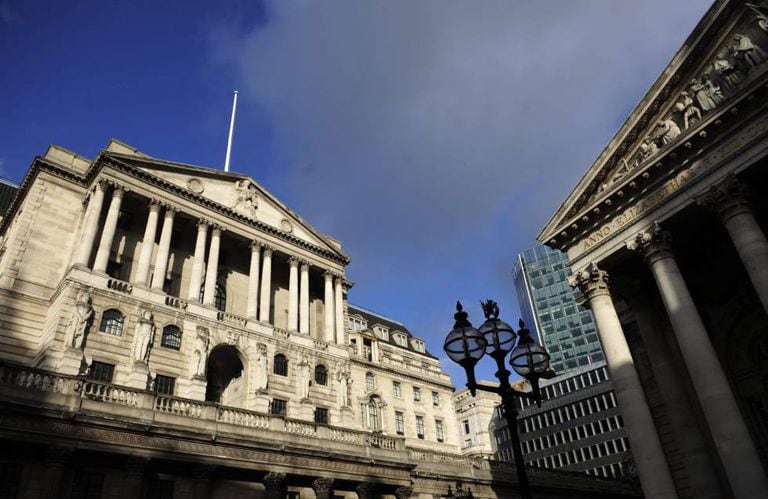 Na imagem, a fachada do Banco da Inglaterra em Londres, Reino Unido