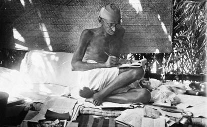 Mahatma Gandhi, em uma imagem sem data.