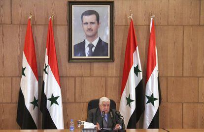 O chanceler da Síria, Walid Moalem, na quinta-feira em Damasco.