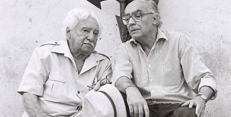 Jorge Amado e José Saramago.