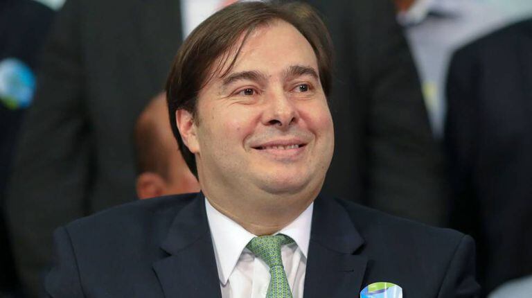 Rodrigo Maia durante o lançamento de sua pré-candidatura no dia 8 de março