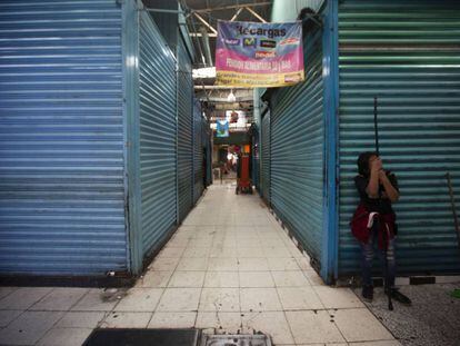 Comércios fechados no distrito de Xochimilco, na Cidade do México, em 31 de março.