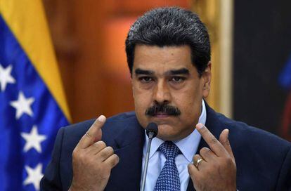 Nicolás Maduro, durante uma mensagem ao país.