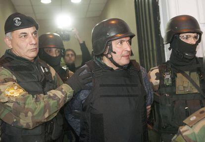 José López, ex-secretário do Governo de Cristina Kirchner, preso no início da semana ao tentar esconder 9 milhões de dólares em um convento.