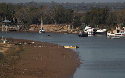 Sequía en río Paraná a la altura de Rosario