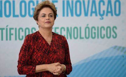 Dilma em cerimônia no Palácio do Planalto, em janeiro.