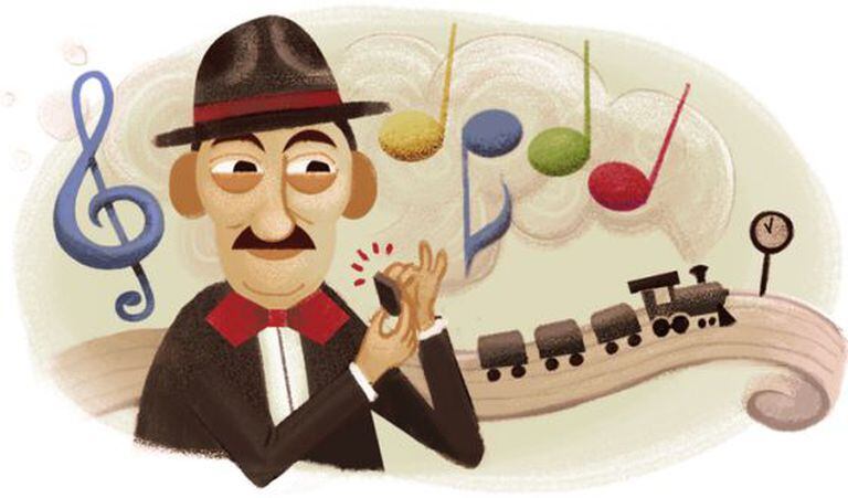 Homenagem do Google a Adoniran Barbosa.