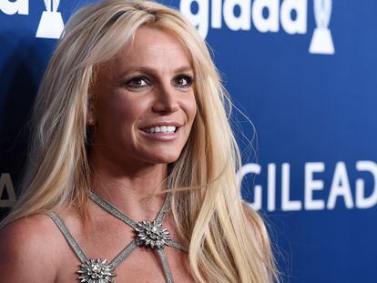 A cantora Britney Spears em uma cerimônia de premiação em abril de 2018 na Califórnia.
