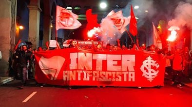 Torcida antifascista do Internacional de Porto Alegre.