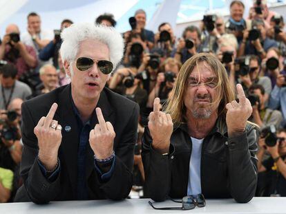 Jim Jarmusch (esquerda) e Iggy Pop, em Cannes.