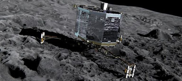 A sonda Rosetta da Agência Espacial Europeia.