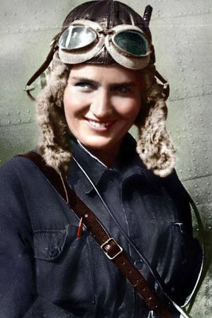 A aviadora russa Marina Raskova.