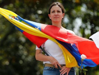 A opositora venezuelana Maria Corina Machado.