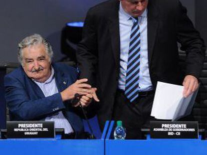 O presidente Mujica e o ministro da economia, em imagem de arquivo.