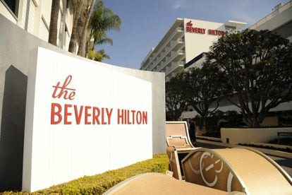 Hotel The Beverly Hilton, onde acontece a 75ª edição do Globo de Ouro.