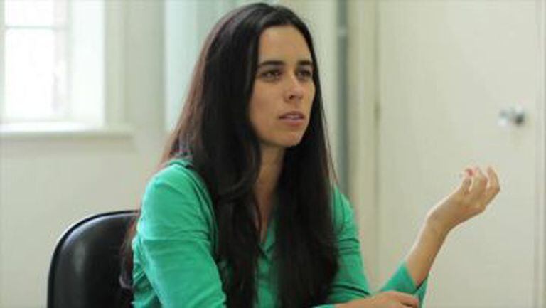 A defensora Daniela Skromov.