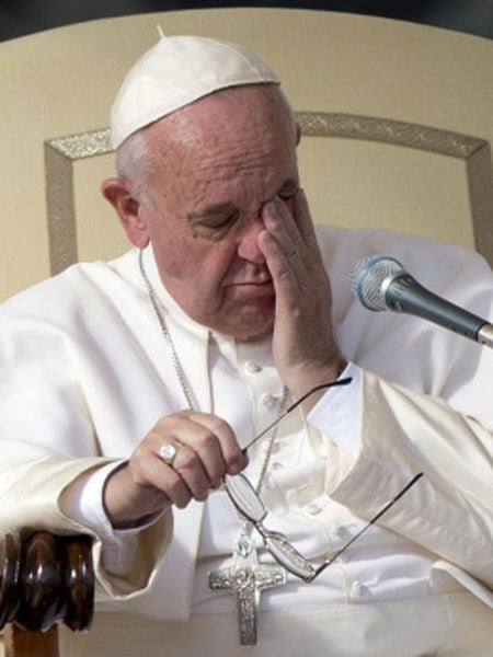 O Papa Francisco nesta quarta-feira no Vaticano.