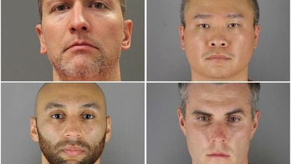 Os ex-policiais de Minneapolis envolvidos na morte de Floyd: Derek Chauvin, Tou Thao, Thomas Lane e J. Alexander Kueng.