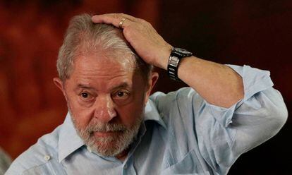 Lula no evento que promoveu sua pré-candidatura à presidência em 2018.