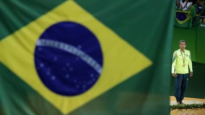 Rafaela Silva conquistou a primeira medalha de ouro para o Brasil.