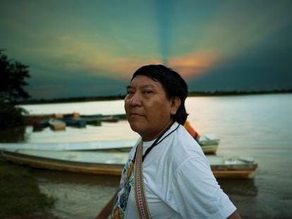 Davi Kopenawa Yanomami, em Roraima.