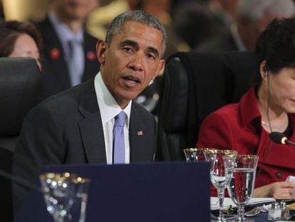 O presidente dos EUA, Barack Obama, participa da IV Cúpula de Segurança Nuclear em Washington.