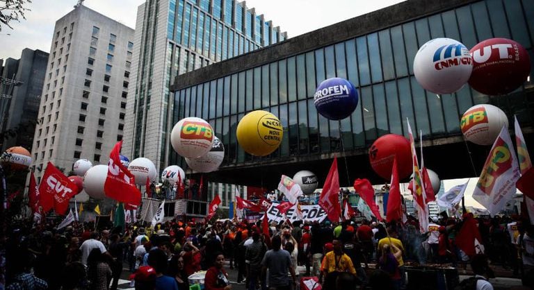 Protesto na Avenida Paulista