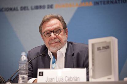 Juan Luis Cebrián, durante sua exposição na FIL.