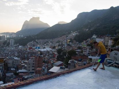Vista da favela da Rocinha, no Rio de Janeiro.