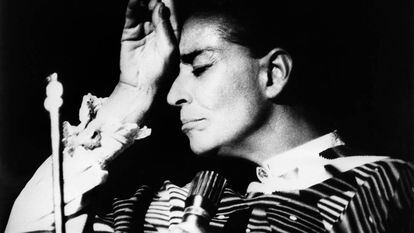 A cantora mexicana Chavela Vargas.
