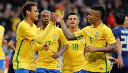 Neymar e Gabriel Jesus marcaram na vitória sobre o Japão.