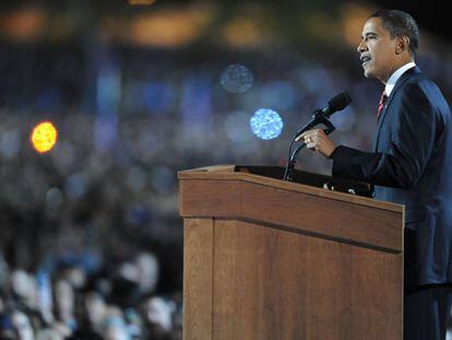 Barack Obama, depois de vencer as eleições em 2008.