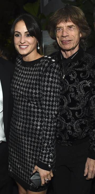 Melanie Hamrick e Mick Jagger, em Los Angeles (EUA), em fevereiro.