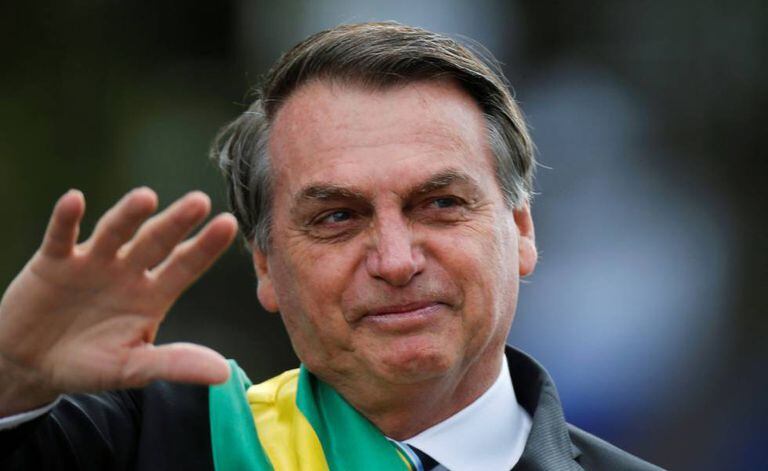 Jair Bolsonaro, durante o desfile de 7 de Setembro.