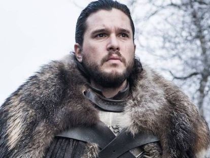 Kit Harington, no papel de Jon Snow, em uma imagem da oitava temporada de ‘Game of Thrones’.