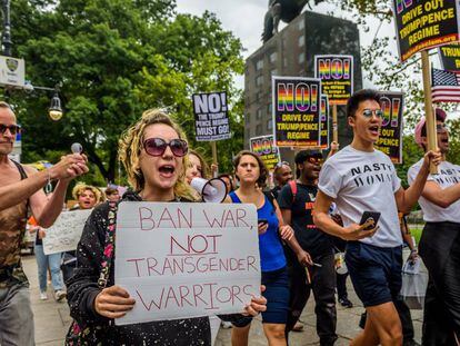 Protesto contra a discriminação da comunidade LGBT no Central Park