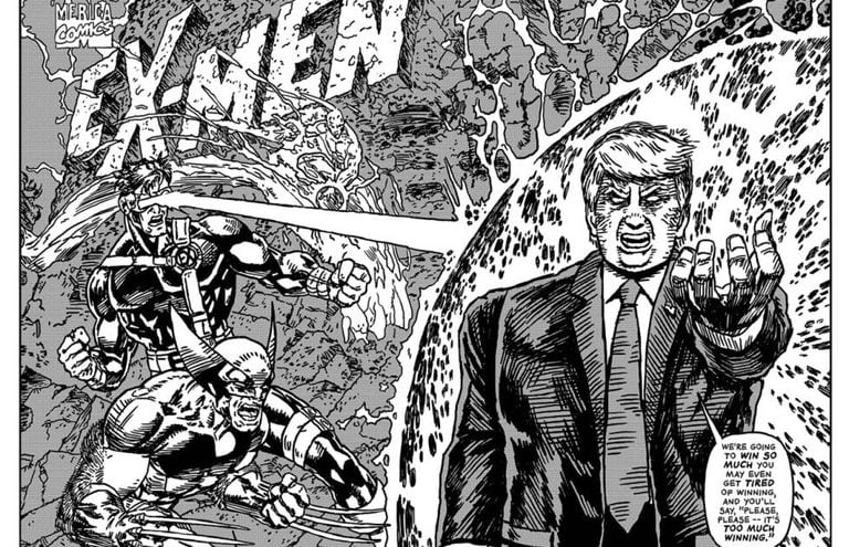 Capa de ‘X-Men’ com Trump.