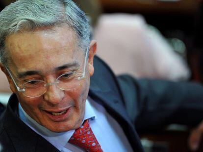 Uribe, em sua volta ao Congreso de Colombia