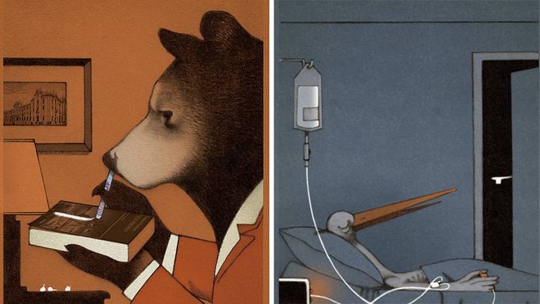 Ilustrações do livro ‘Drogadictos’.