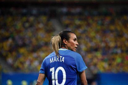 Marta, durante jogo no último dia 9.