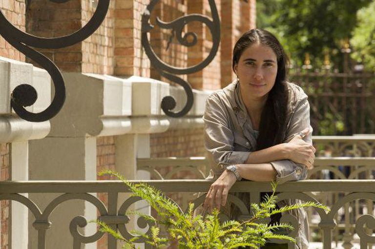 Yoani Sánchez, na quarta passada, em Madri.