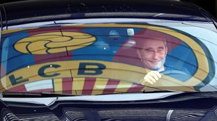 Valverde, na saída da Cidade Esportiva.