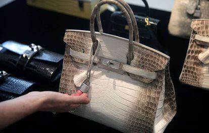A bolsa Himalaya Niloticus Crocodile Diamond Birkin