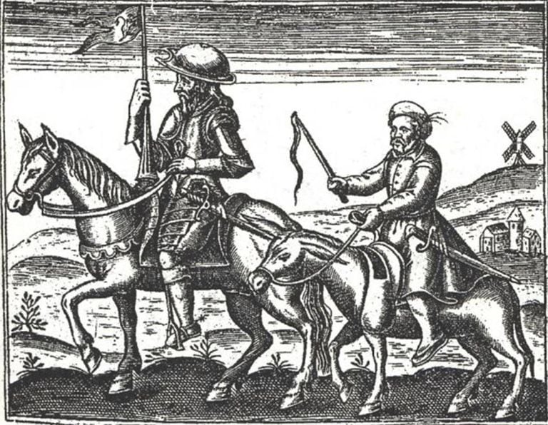 Uma ilustração de Quixote.