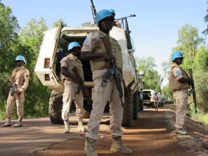 Base da ONU na região de Timbuktu.