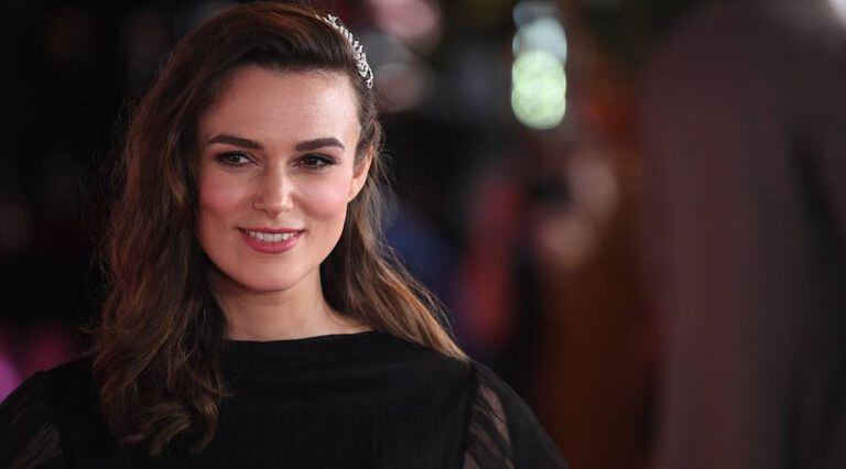 Keira Knightley na estreia de 'The Aftermath' em Londres, em fevereiro.